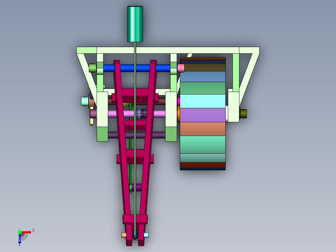 污水泵站用污泥提升系统俯视图