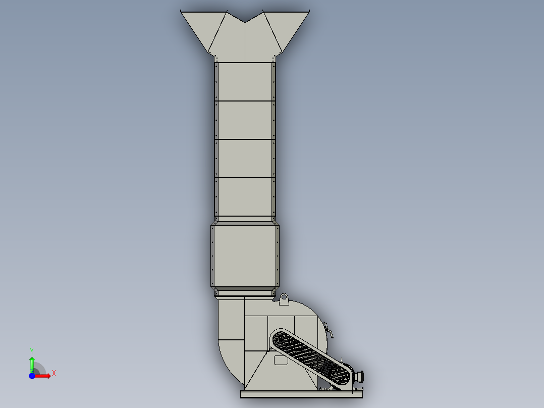 TFDF-透浦式风机前视图