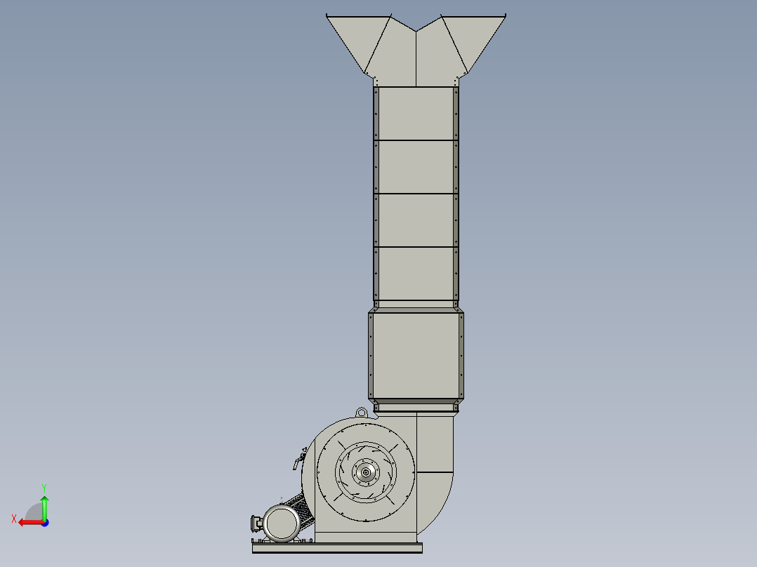 TFDF-透浦式风机后视图