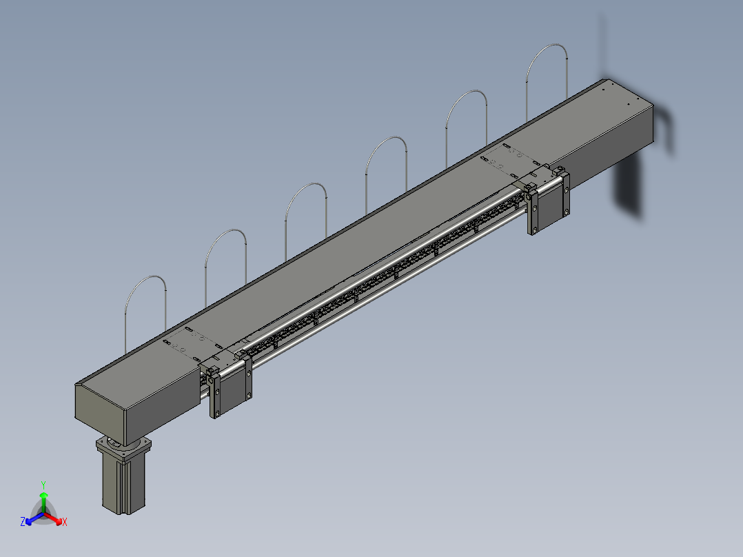 2002超声波设备输送线机构-02主视图