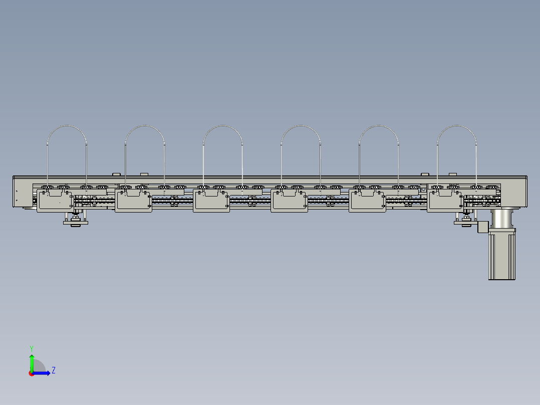 2002超声波设备输送线机构-02左视图