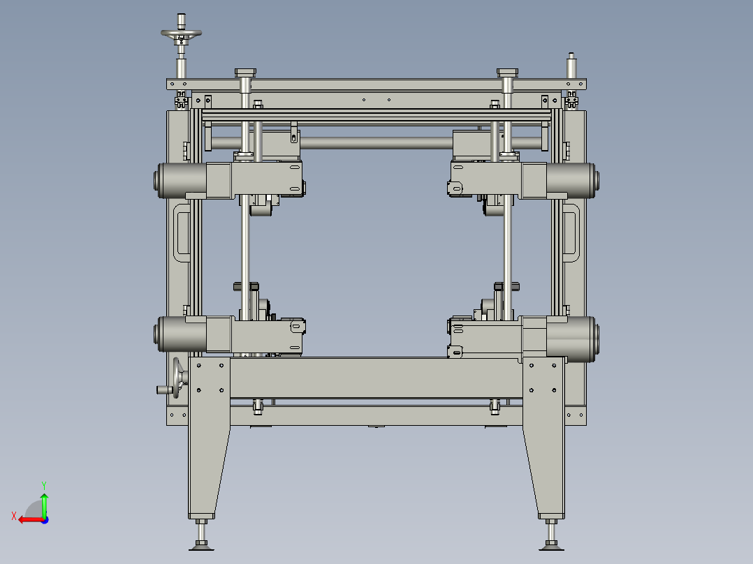 工字封箱机总成后视图