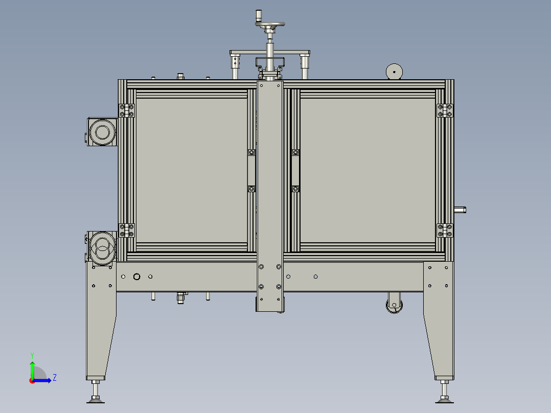 工字封箱机总成左视图