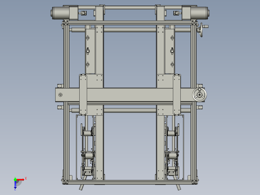 工字封箱机总成俯视图