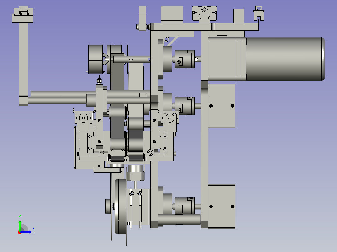 热成型丝印成型设备产线设计-剥膜机构-V1左视图