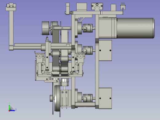 热成型丝印成型设备产线设计-剥膜机构-V1左视缩略图