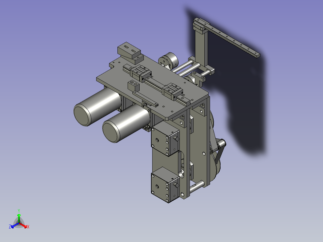 热成型丝印成型设备产线设计-剥膜机构-V1正等轴测图