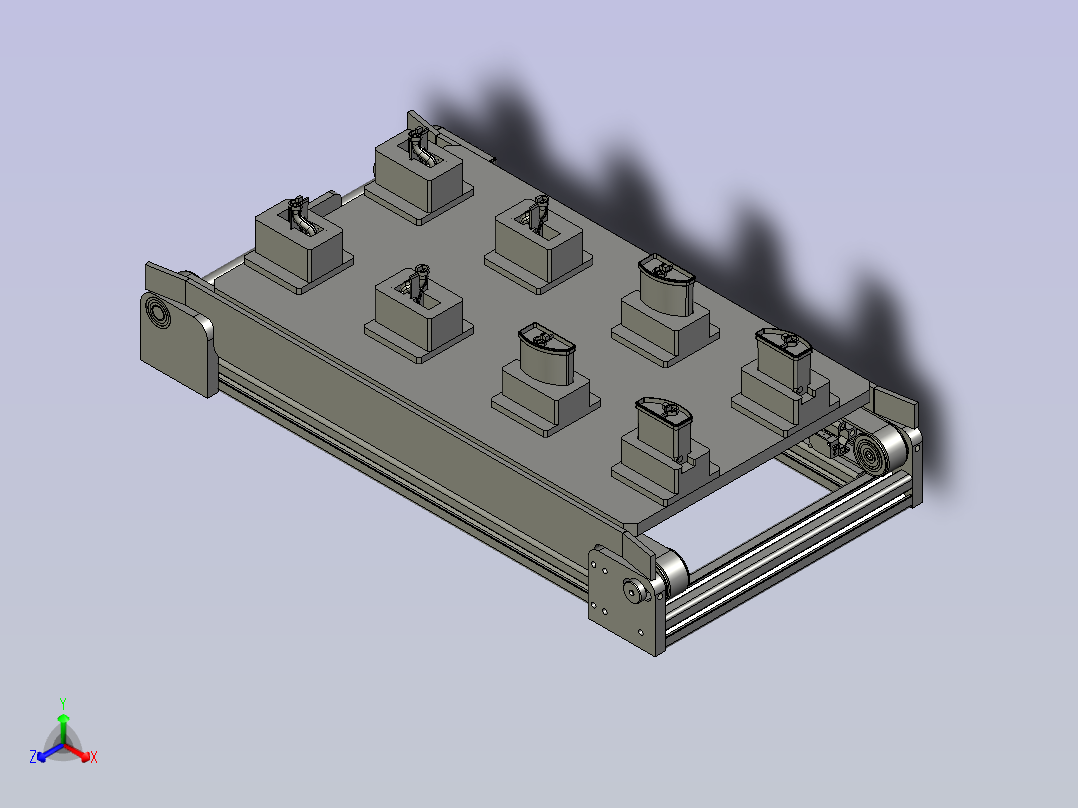 BK升降A110-03-000单输送带主视图