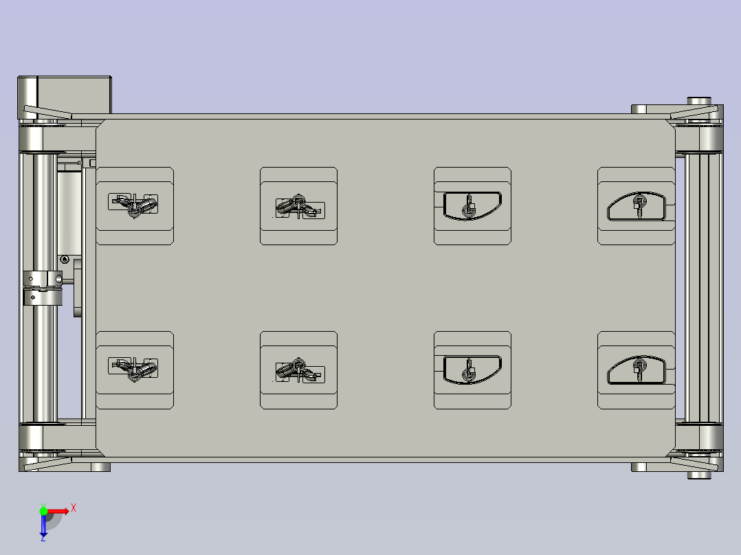 BK升降A110-03-000单输送带俯视图