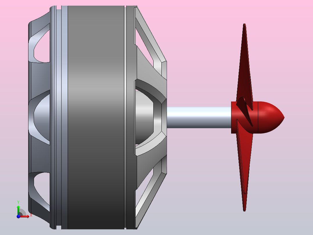 直流电机前视图
