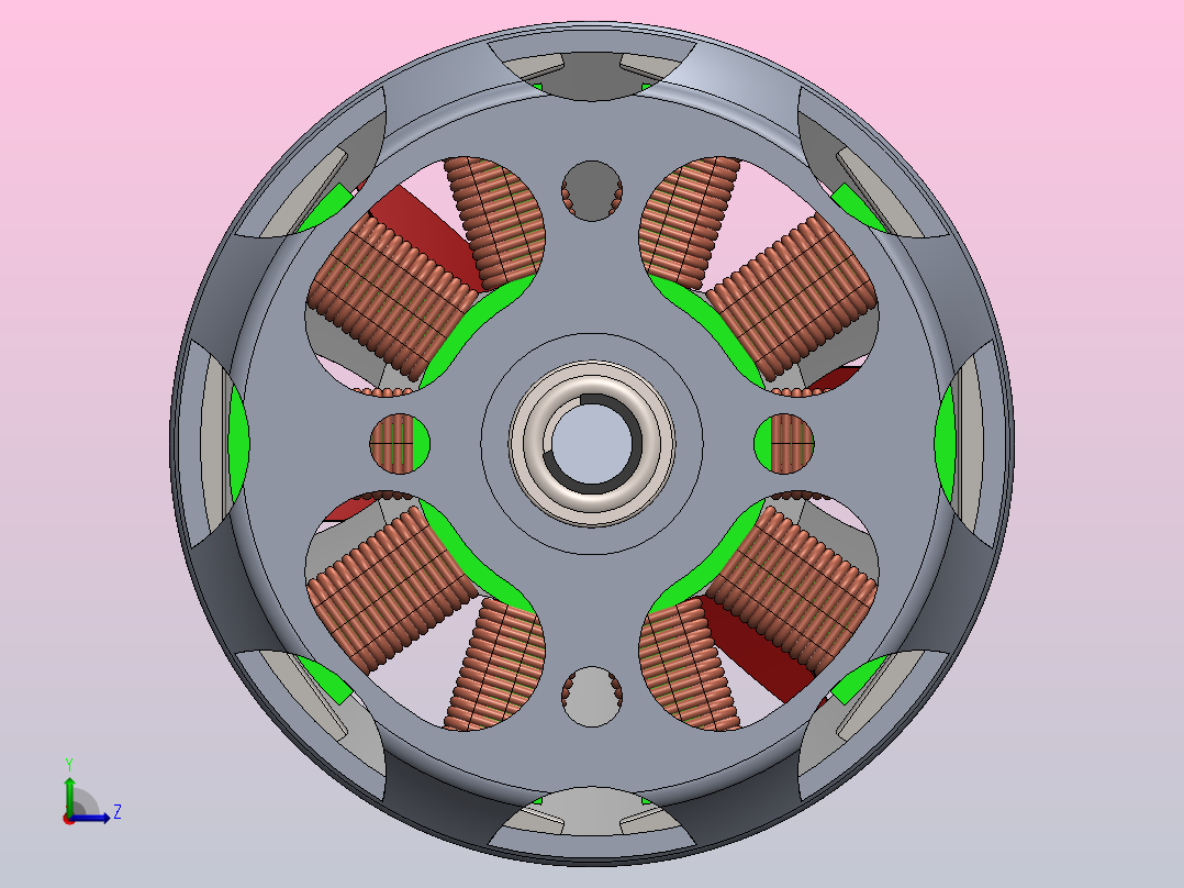 直流电机左视图