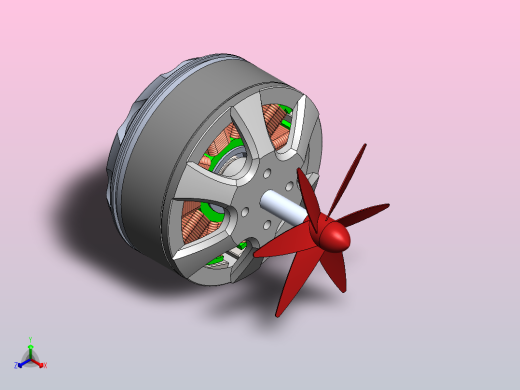 直流电机正等轴测缩略图