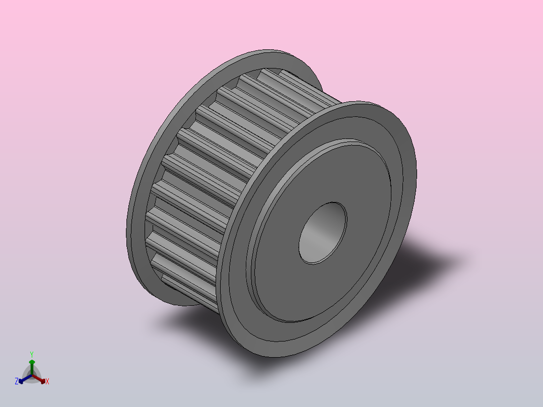 标准型半圆弧形齿同步带轮S5M型_SS5MHC-24-15-dc10-A主视图