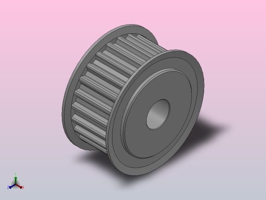 标准型半圆弧形齿同步带轮S5M型_SS5MHC-24-15-dc10-A