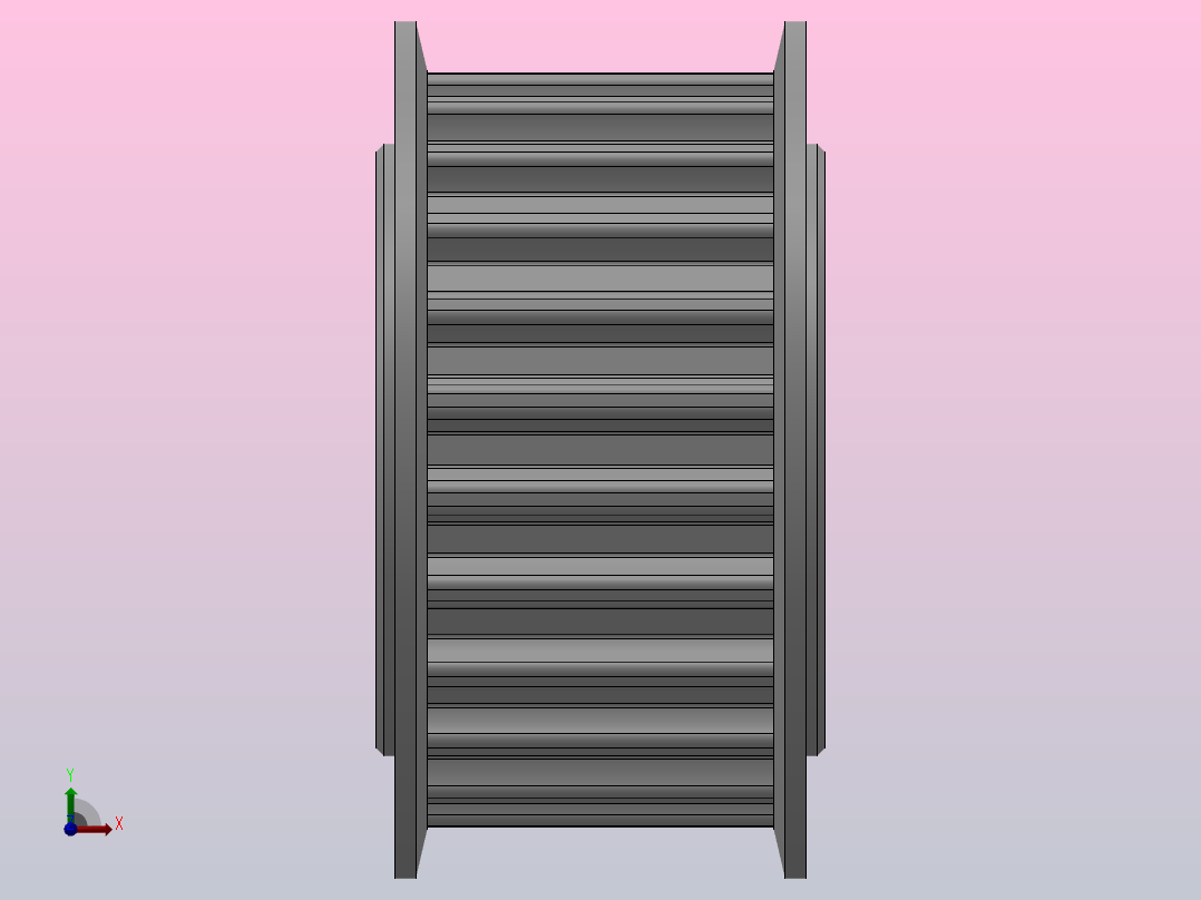 标准型半圆弧形齿同步带轮S5M型_SS5MHC-24-15-dc10-A前视图