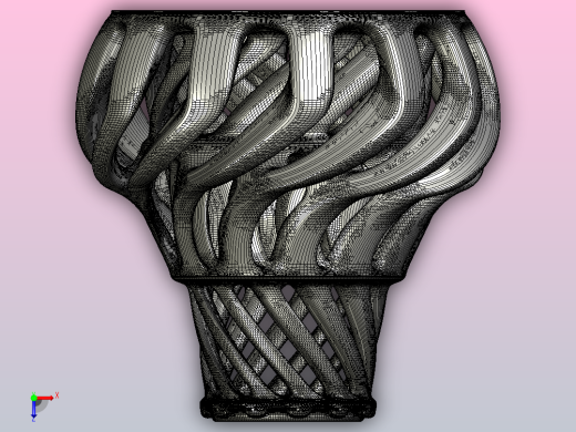 涡环花瓶俯视缩略图