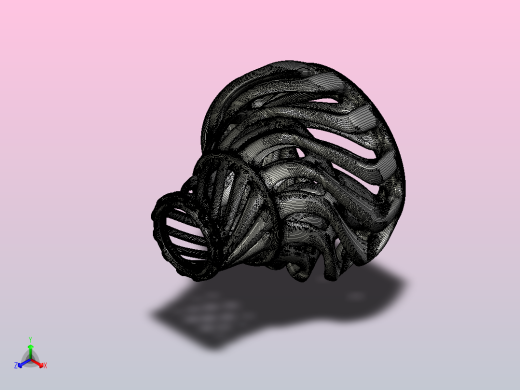 涡环花瓶正等轴测缩略图