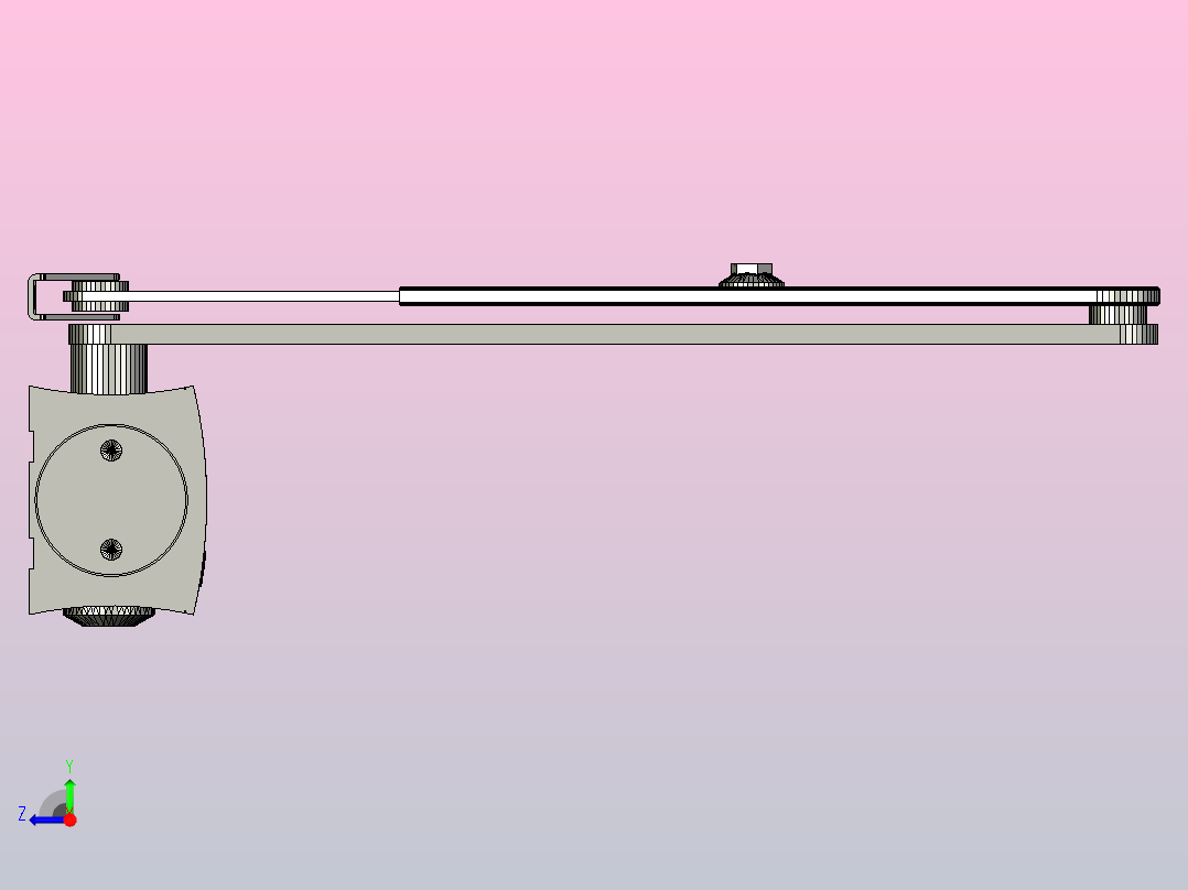 这是一个Geze TS4000闭门器右视图