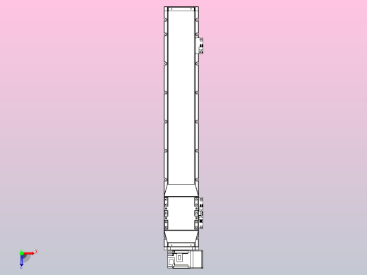 机器人皮带驱动直线轴TPA-GCB-120-P70-L550-RU-M20-N3俯视缩略图