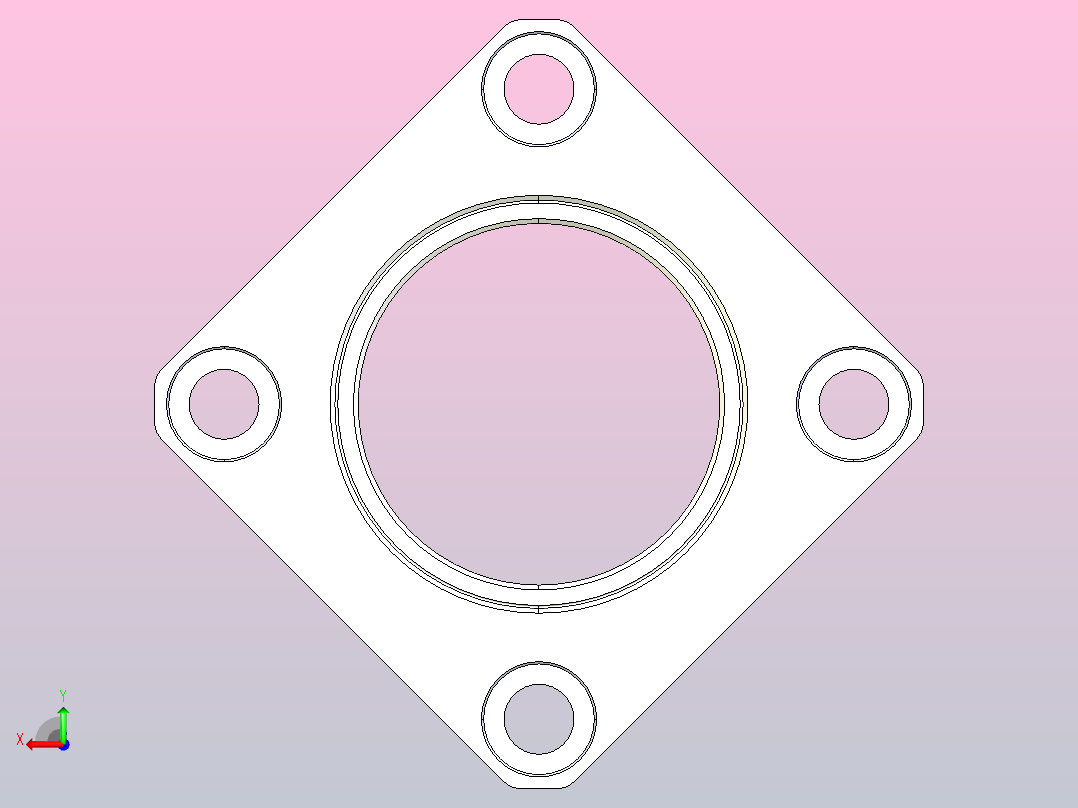 带扣环双轴承短型方型带座轴承[BHESB6003ZZ-NAZ]后视图