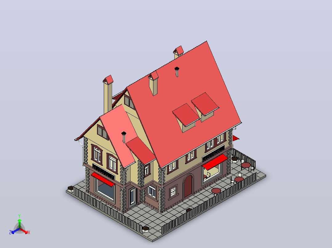 住宅4主视图