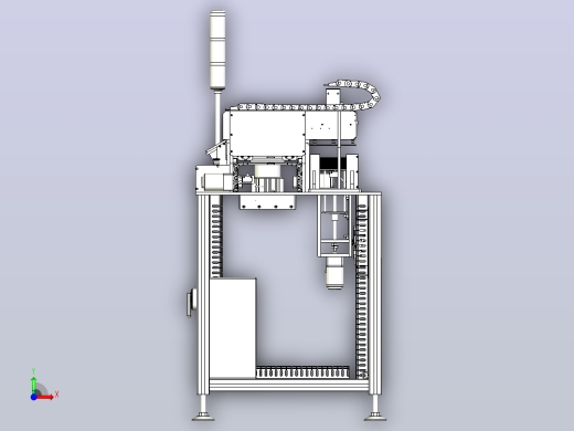 一款PCB自动放置机3D图纸前视缩略图