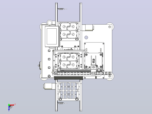 一款PCB自动放置机3D图纸俯视缩略图