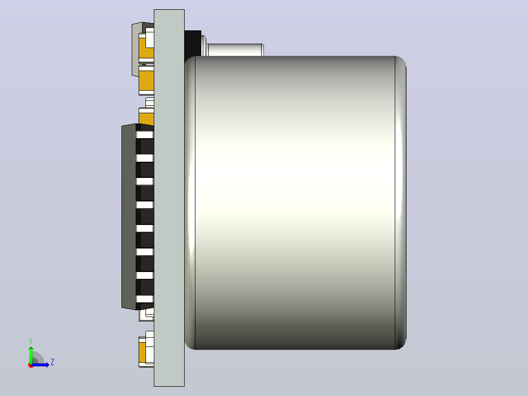 HC-SR04 -超声波测距传感器左视图