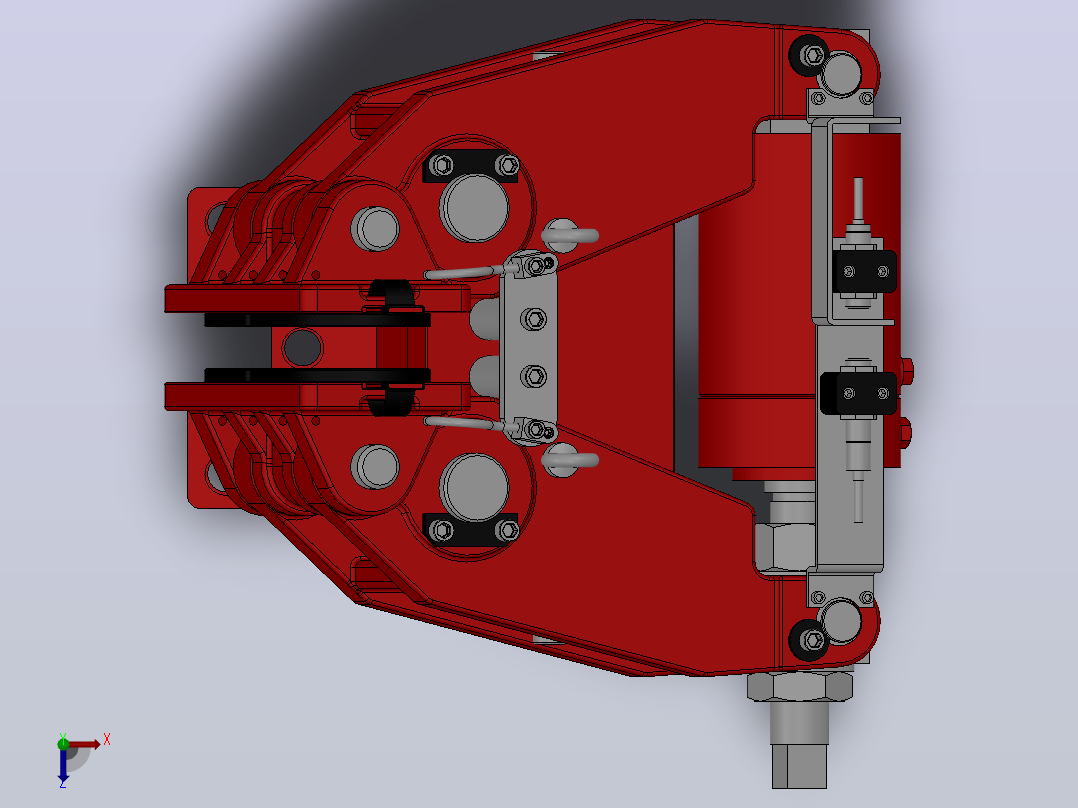 SBD-A安全制动器_SBD160-A-1000×30ⅠRL.WL.CL俯视图