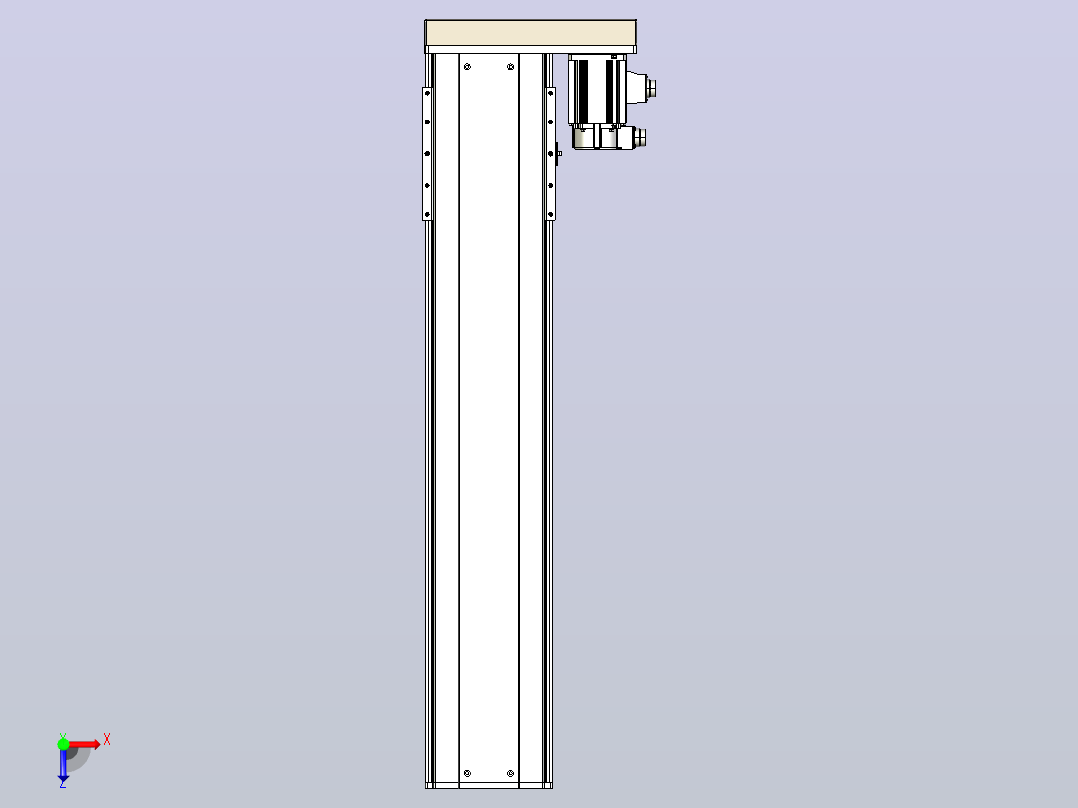 日规模组半封闭丝杆TPA-HNR-220D-3210C-L900-ML-Y-P1K-N3俯视图