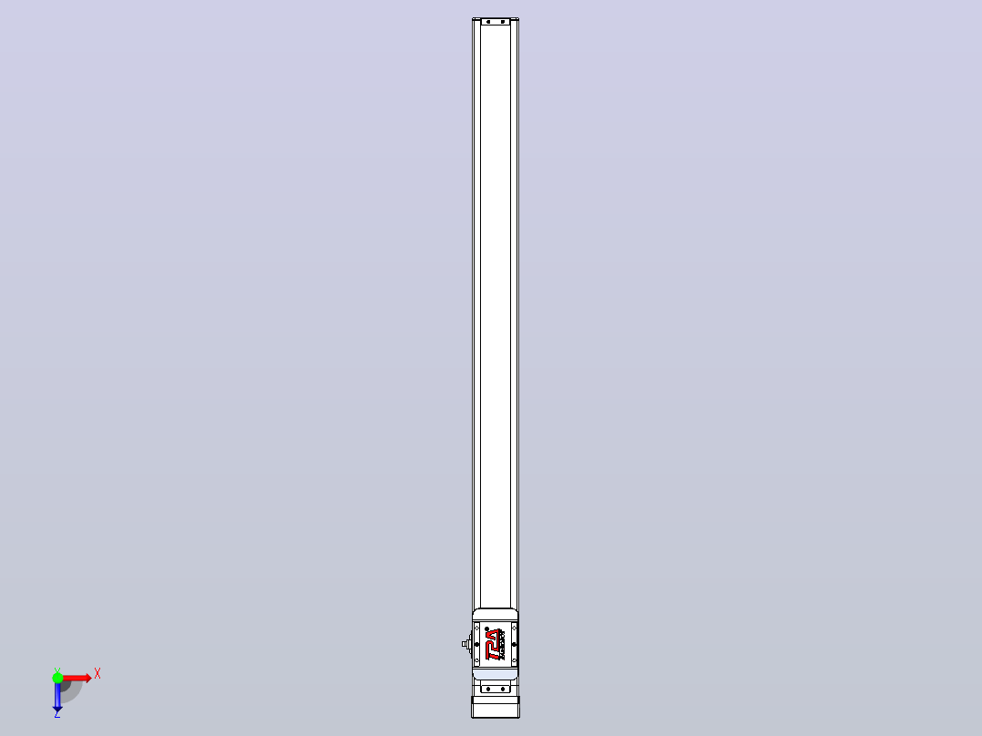 滚珠丝杠直线轴带导轨全封闭TPA-HCR-65S-1610C-L800-MP-C-P10-N3俯视图