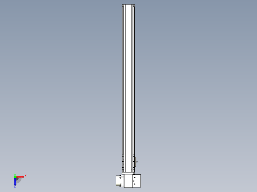 皮带直线轴半封闭可选导轨TPA-HNB-65S-90-L700-RP-C-P20-N3俯视缩略图