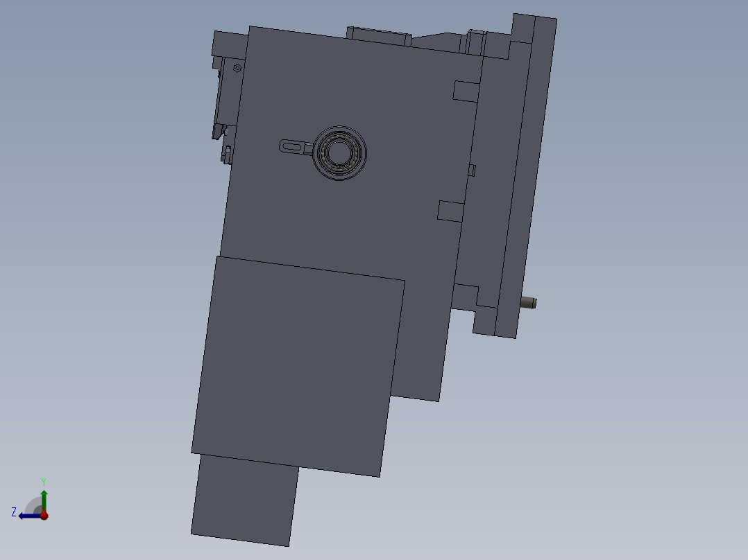 发动机排气歧管精密液压工装夹具右视图