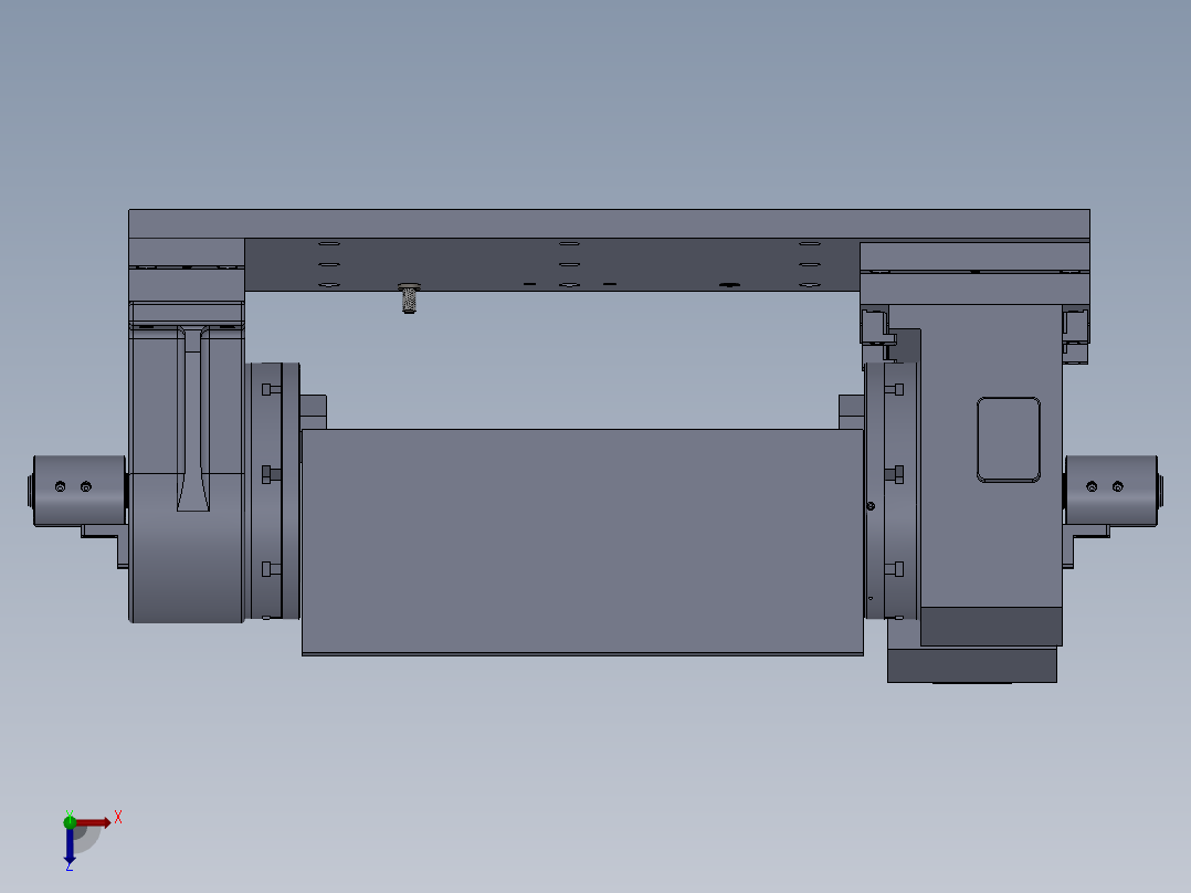 发动机排气歧管精密液压工装夹具俯视图