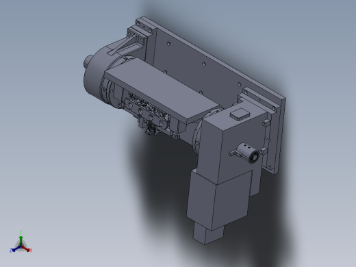 发动机排气歧管精密液压工装夹具正等轴测缩略图