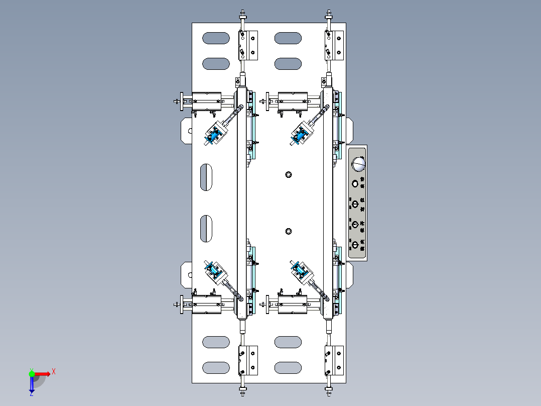 焊接工装夹具俯视图