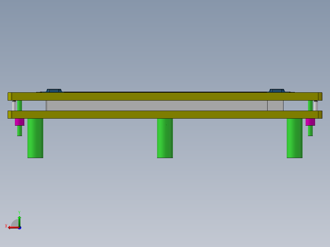 石墨片组装夹具（sw16可编辑+工程图）后视图