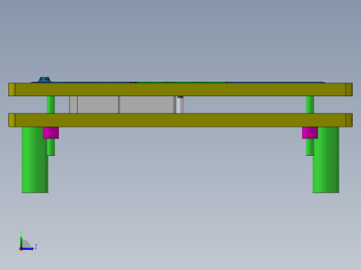 石墨片组装夹具（sw16可编辑+工程图）左视缩略图