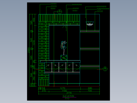 家装类CAD图块(三)-FH01010A