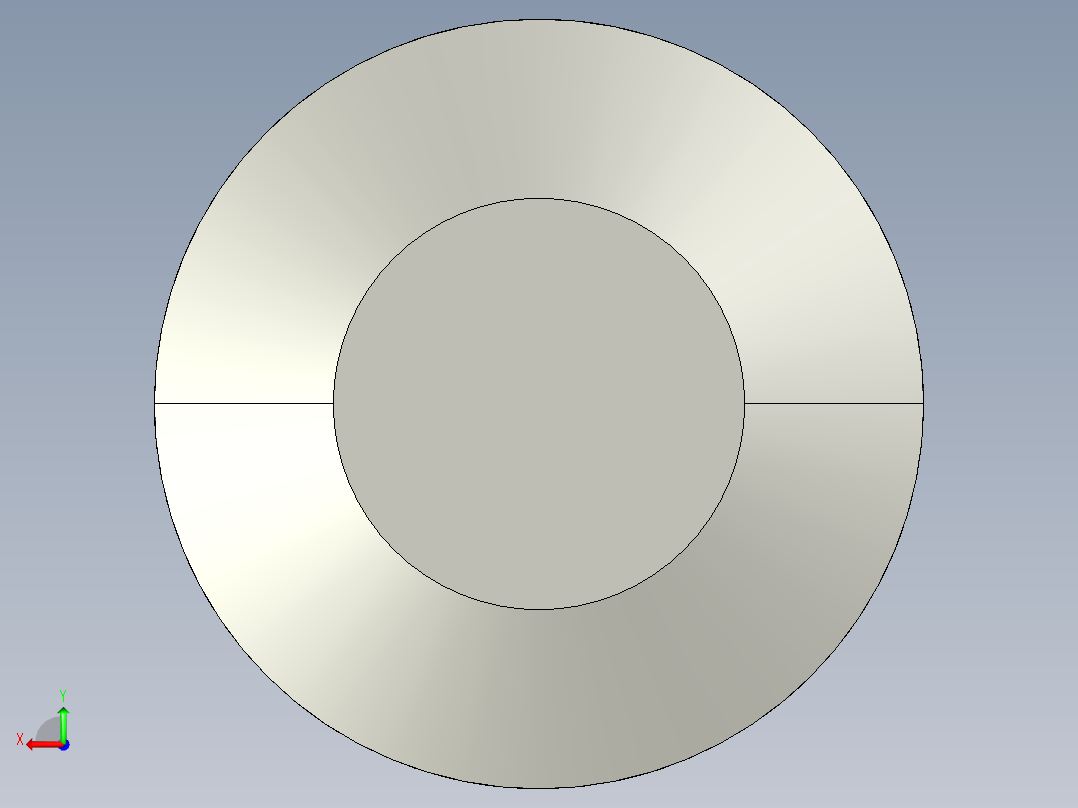 水泵叶轮设计后视图