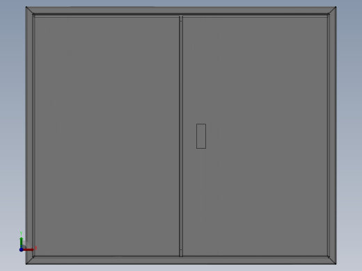 solidworks设计电柜箱体前视缩略图