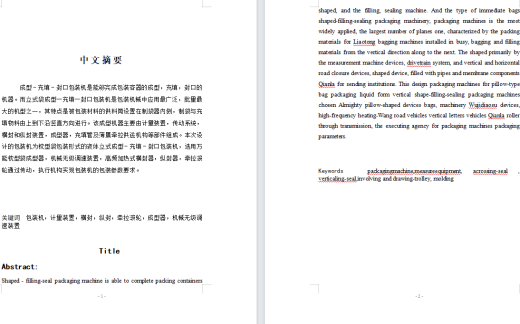 枕型包装袋形式的液体立式成型-充填-封口包装机设计（含CAD图纸+说明书）缩略图