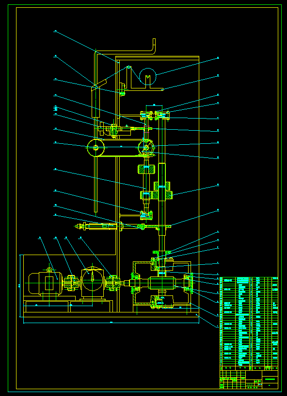 枕型包装袋形式的液体立式成型-充填-封口包装机设计（含CAD图纸+说明书）