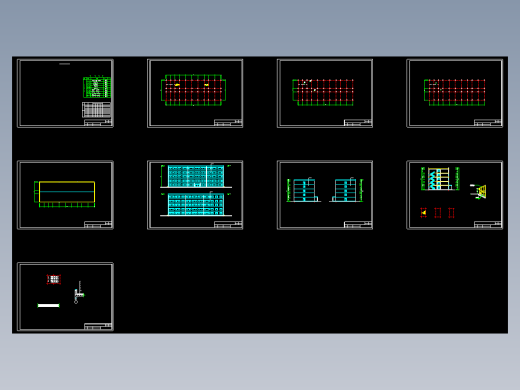 某五层框架教学楼设计全套图纸及计算书4300平米左右