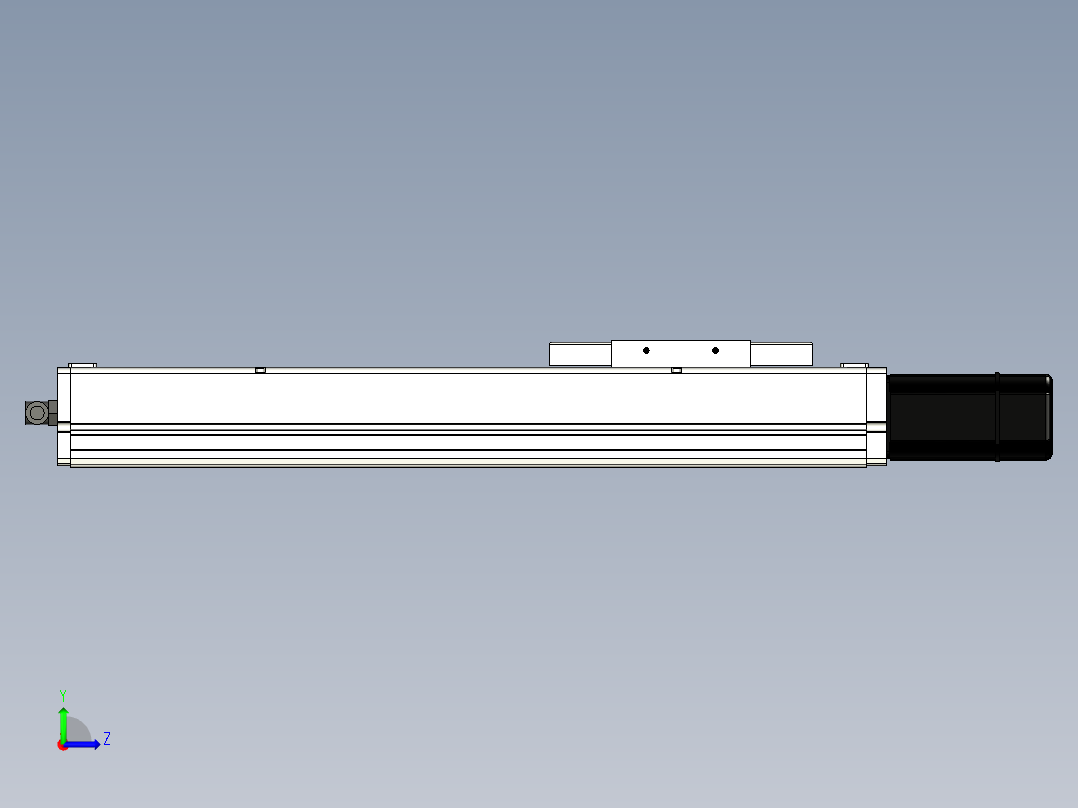 Toyo东佑达直线模组-ECH14-300-BC-400W左视图