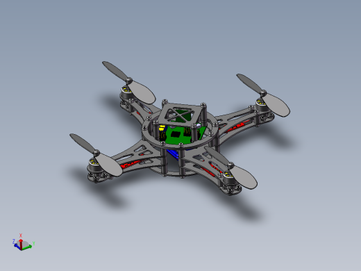 B31-四旋翼无人机设计模型图