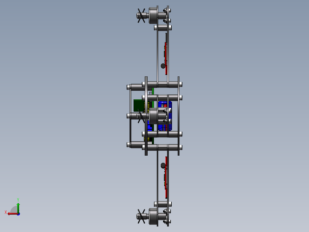 B31-四旋翼无人机设计模型图后视图
