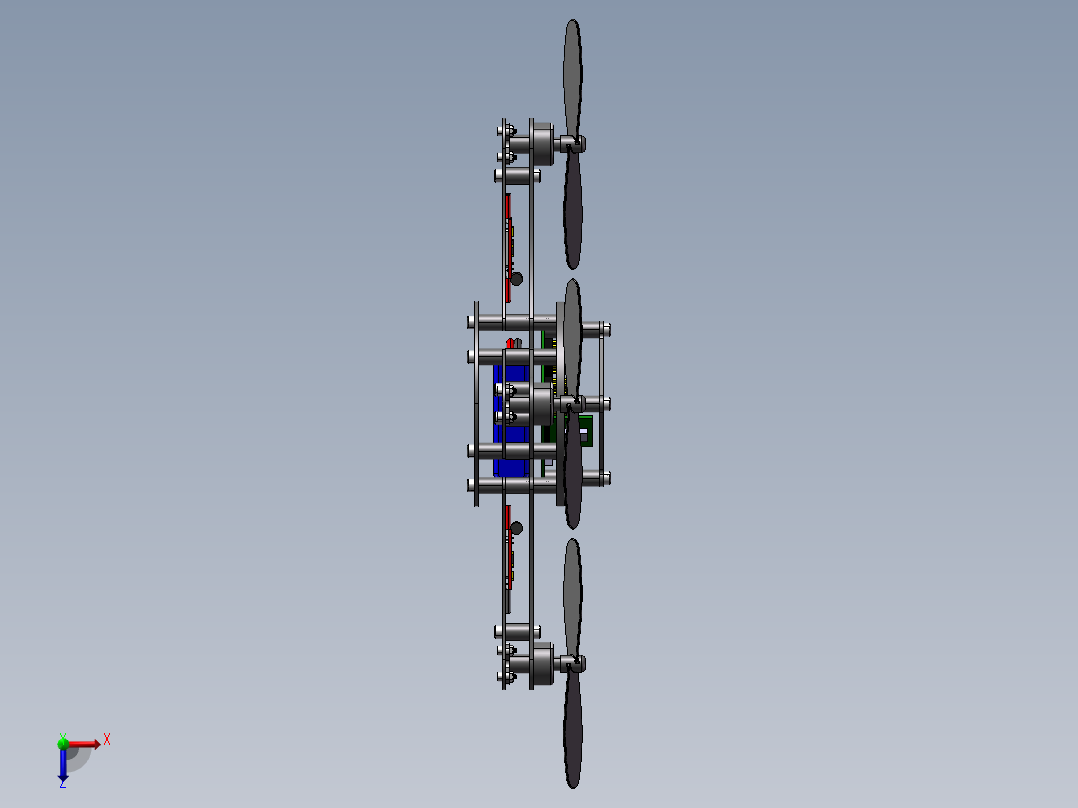 B31-四旋翼无人机设计模型图俯视图