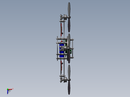 B31-四旋翼无人机设计模型图俯视缩略图