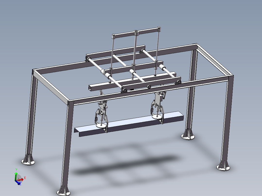 龙门桁架机械手设计-型钢搬运堆垛机